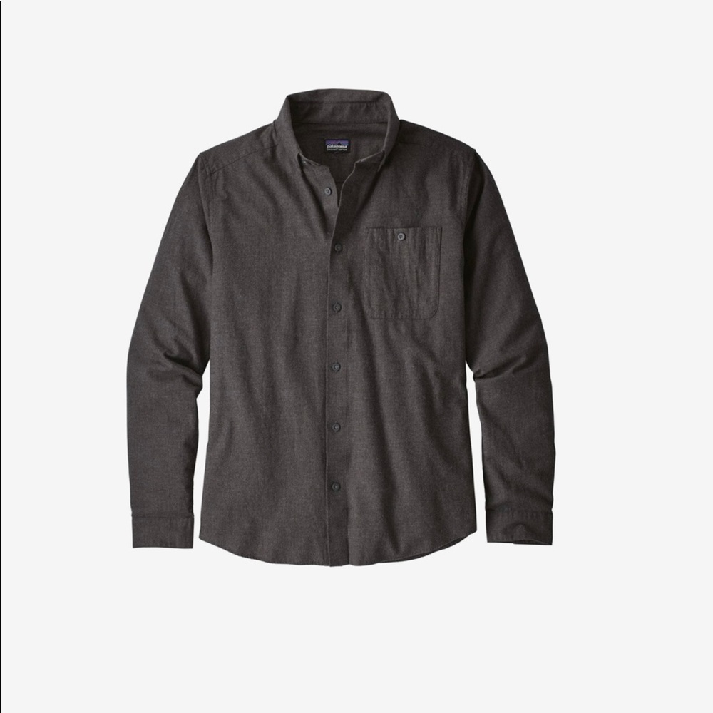 NWT Patagonia Vjosa Pima Cotton Shirt in Forge Grey